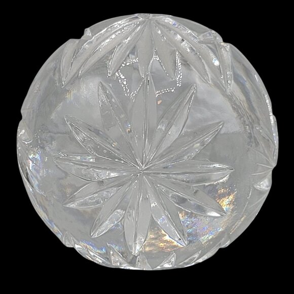 Crystal Decanter Replacement Stopper Etched Patterns Pinwheel - Picture 3 of 5